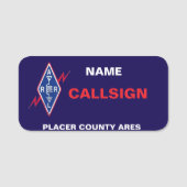 Klassieke naamtag naamplaatje (Voorkant)