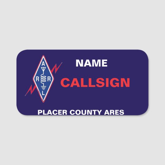 Klassieke naamtag naamplaatje (Voorkant)