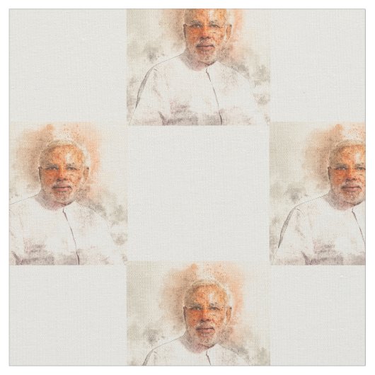 Klassieke Narendra Modi 2021 Stof (Close Up)