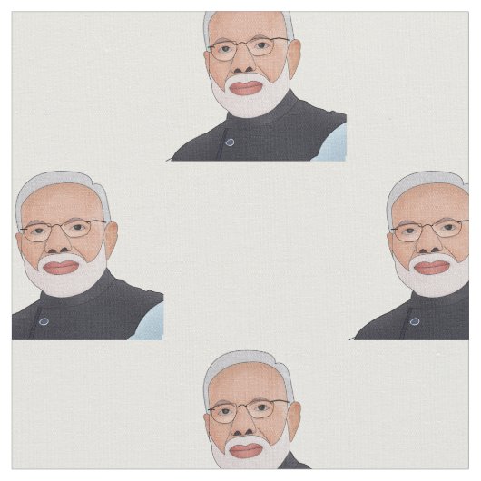 Klassieke Narendra Modi 2021 Stof (Close Up)