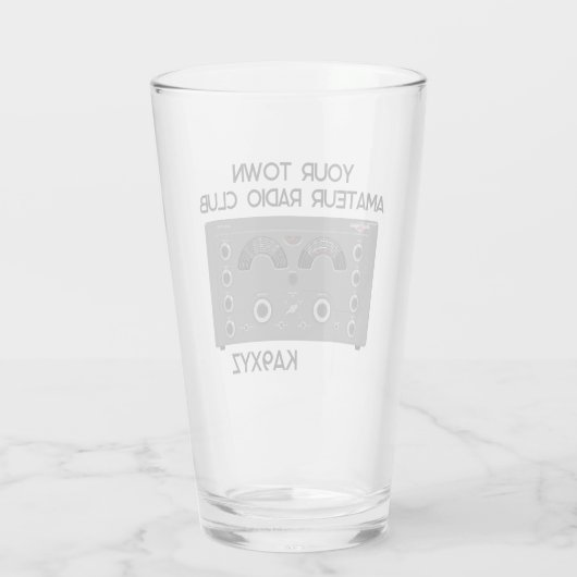 Klassieke National NC-183D Radio Transceiver Glas (Achterkant)