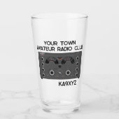 Klassieke National NC-183D Radio Transceiver Glas (Voorkant)