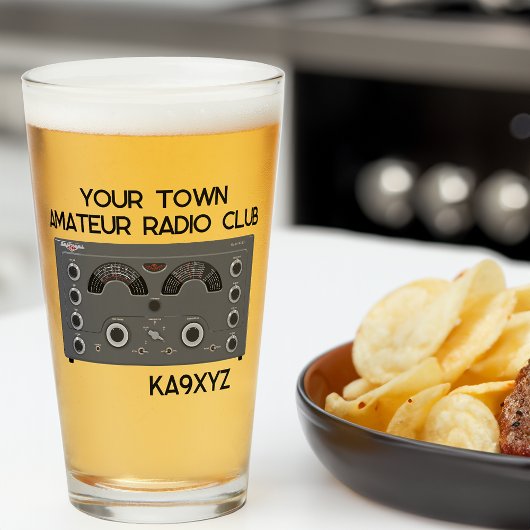 Klassieke National NC-183D Radio Transceiver Glas