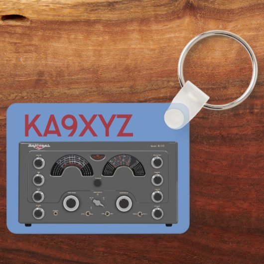 Klassieke Nationale NC-183D Radio Transceiver Sleutelhanger (Voorkant)