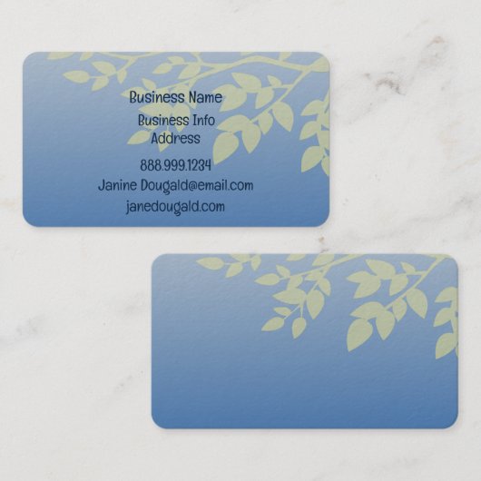 Klassieke Natuur Holistic Healer Visitekaartje (Voorkant / Achterkant)