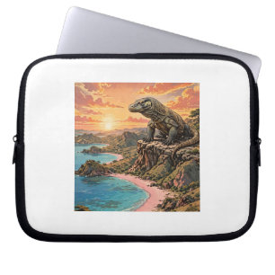 Klassieke natuurillustratie van Indonesië's Roze S Laptop Sleeve