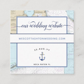Klassieke #Nautical #Wedding Website Zuid #Florida Informatiekaartje