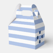 Klassieke Nautische Marine Blauw Wit Strepen Bruil Bedankdoosjes (Achterkant)