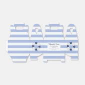 Klassieke Nautische Marine Blauw Wit Strepen Bruil Bedankdoosjes (Uitgevouwen)