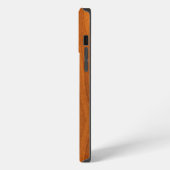 Klassieke nautische teakhoutstructuur iPhone hoesje (Linkerkant)