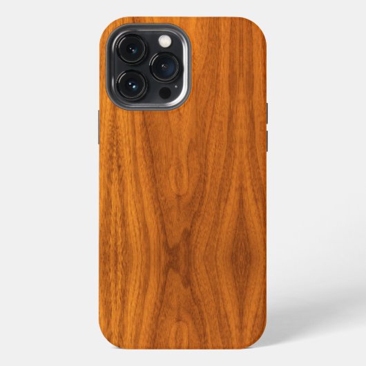 Klassieke nautische teakhoutstructuur iPhone hoesje (Achterkant)