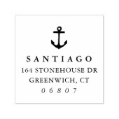 Klassieke Nautische terugkeer van het Anker Adres Zelfinktende Stempel (Design)