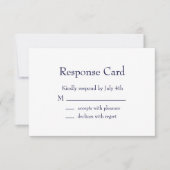 Klassieke Navy Bar Mitzvah RSVP (Voorkant)