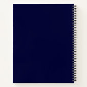 Klassieke Navy Blue Notitieboek  venster (Achterkant)