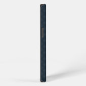 Klassieke Navy Blue Pattern Aangepast monogram 6 iPhone Hoesje (Rechterkant)