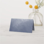 Klassieke Navy Blue Smoke Wedding Plaatskaartje (Voorkant)