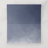 Klassieke Navy Blue Smoke Wedding Plaatskaartje (Binnenkant ongevouwen)