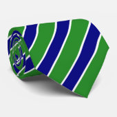 Klassieke Navy Forest Groen Vaderdag Stropdas (Opgerold)
