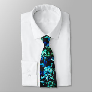 Klassieke Navy groen &ablue Heren Das – Elegante B