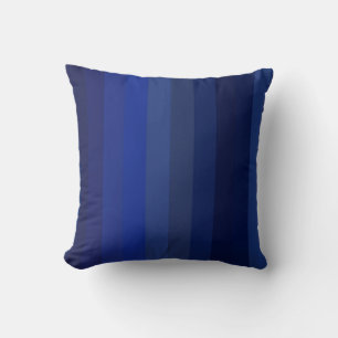Klassieke Navy & Kobalt Verticale Strepen Kussen