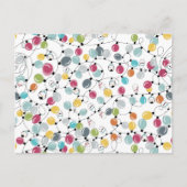 Klassieke Neon Pinguïn Kerstballonnen Feestdagenkaart (Voorkant)