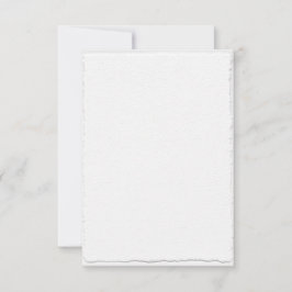 Klassieke nep-deckle rand sjabloon RSVP-kaarten