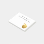 Klassieke Nep Gouden Appel Persoonlijke Leraar Post-it® Notes (Schuin)