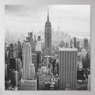 Klassieke New York City zwart-wit foto Poster
