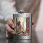 Klassieke New Yorkse Reisposter Kunst Flacon