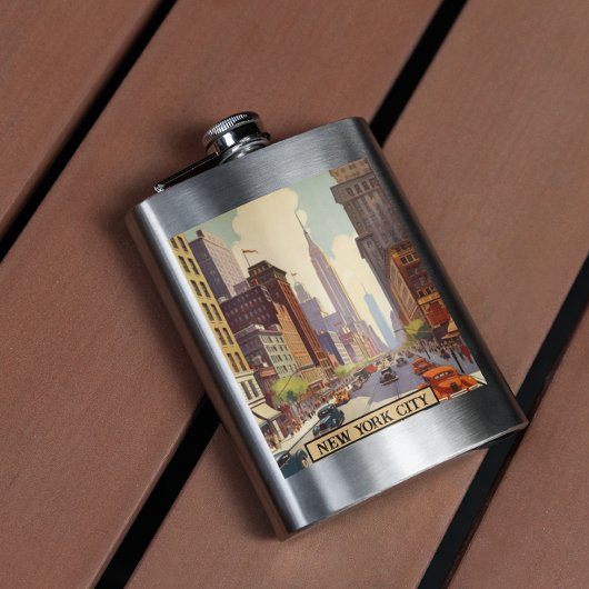 Klassieke New Yorkse Reisposter Kunst Flacon