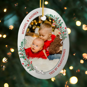 Klassieke Newborn 1 e Kerstmis Big Brother Ornamen Keramisch Ornament