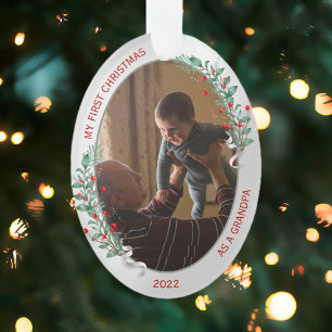 Klassieke Newborn 1e kerstopa Ornament