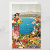 Klassieke Nice Reine Cote D'Azur Briefpapier (Voorkant / Achterkant)