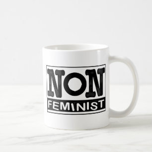 Klassieke niet-feministische logo koffiemok