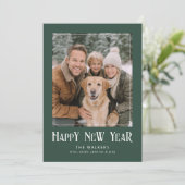 Klassieke Nieuwjaarsfoto met lijst Feestdagenkaart (Staand voorkant)