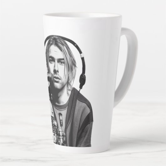 Klassieke Nirvana Het einde van de muziek Latte Mok (Rechterhoek)