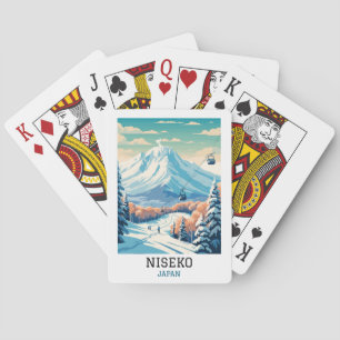 Klassieke Niseko Japan Winter Reizen Pokerkaarten
