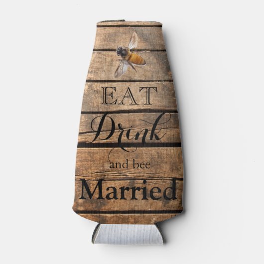 Klassieke noodlijdende rustieke schuur hout honing flesjeskoeler (Voorkant)