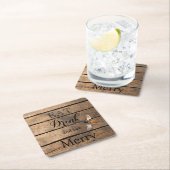 Klassieke noodlijdende rustieke schuur hout honing kartonnen onderzetters (Insitu)