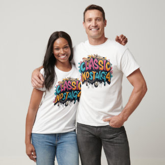 "klassieke nostalgie" i t-shirt