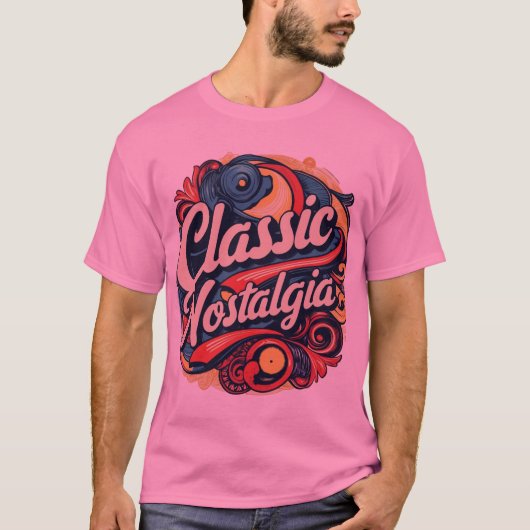 Klassieke nostalgie t-shirt (Voorkant)
