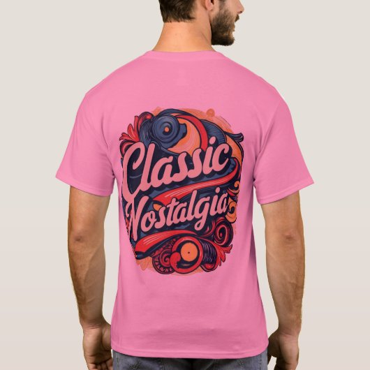Klassieke nostalgie t-shirt (Achterkant)