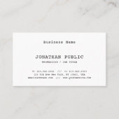 Klassieke nostalgische look elite minimalistisch v visitekaartje (Voorkant)