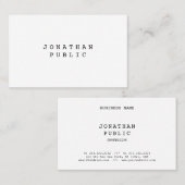 Klassieke nostalgische look minimalistische elegan visitekaartje (Voorkant / Achterkant)