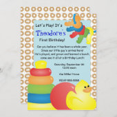 Klassieke nostalgische speelgoedartikelen kaart (Voorkant / Achterkant)