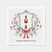 Klassieke Notenkraker Crest Servet (Voorkant)