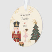 Klassieke Notenkraker Kerst Acryl Ornament (voorkant)