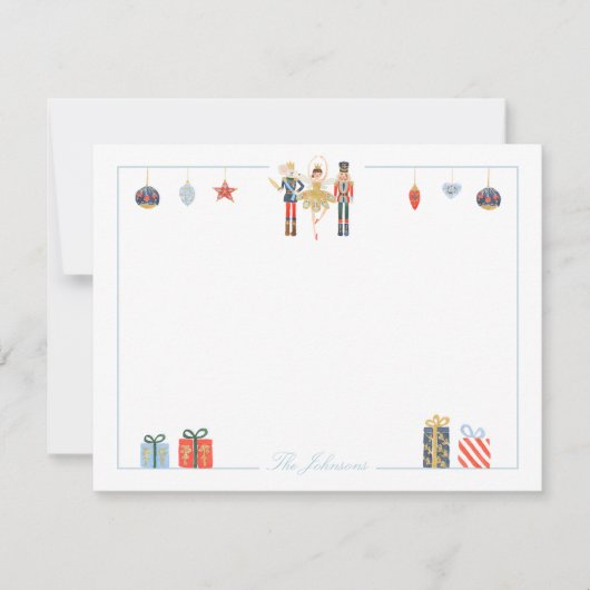 Klassieke Notenkraker Kerst Stationery Notitiekaartje (Voorkant)