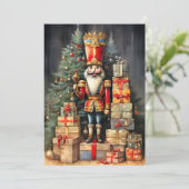 Klassieke Notenkraker Kerstmis Feestdagenkaart (Staand voorkant)