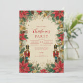 Klassieke Notenkraker rood en goud Kaart (Staand voorkant)